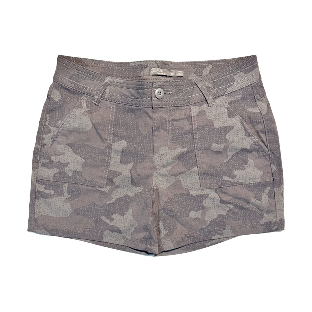 LIKE NEW | Prana 5” Olivia Shorts - Gravel Camo, 10